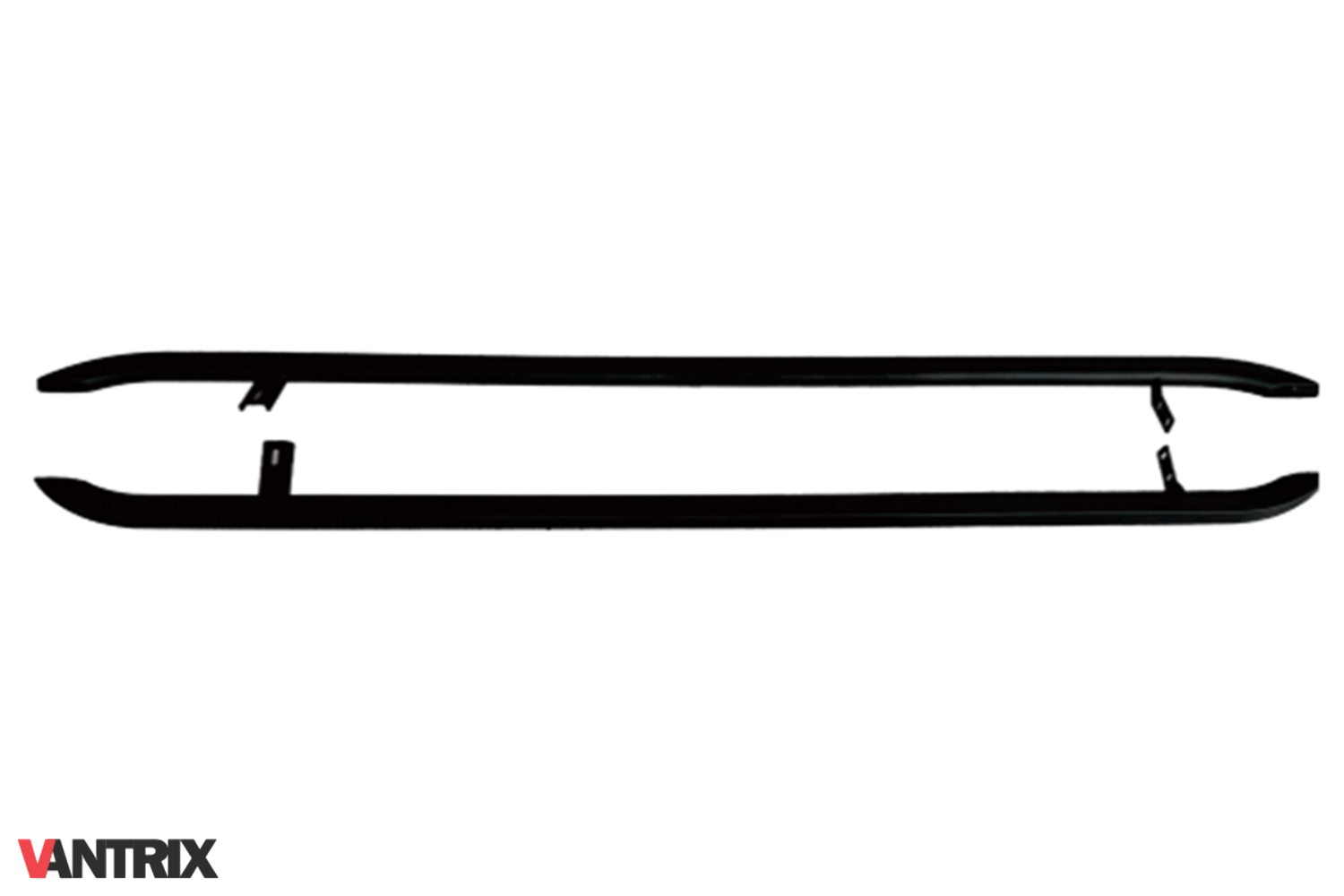 To Fit Ford Transit VanTrix Trapezoid Side Bars (LWB) - Matt Black