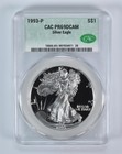 1993-P American Silver Eagle PR69 DCAM CAC CACg *9994 — photo 1