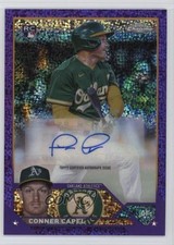 2023 Topps Chrome Update Purple Speckle Refractor 126/299 Conner Capel Auto 6o3