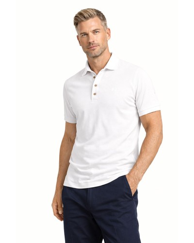 NWT PAL ZILERI POLO shirt white stretch cotton pique luxury 48 S - Picture 2 of 5