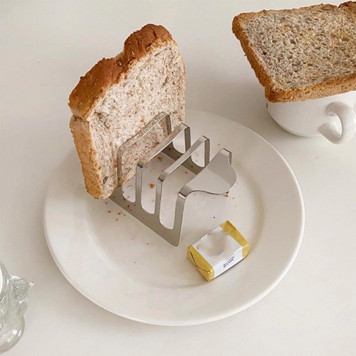 Functional Stainless Steel Bread Rack for Daily Kitchen Use and Serving - Picture 11 of 12