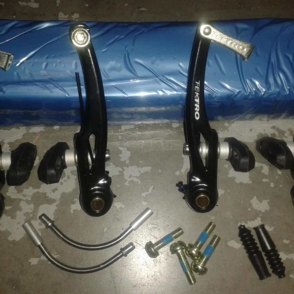 1Pair V BRAKES (Front + Rear) Cycle Mountain Bike BMX Hybrid BLACK↟ - Image 3 of 4