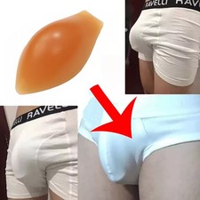 Mens Bulge Enhancing Silicone Enlarge Front Pouch 1Pc Invisible Pads for Sports
