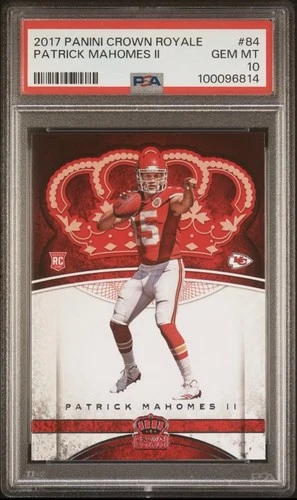 2017 Panini Preferred - Crown Royale Rookies Patrick Mahomes   #84 PSA 10  (RC)