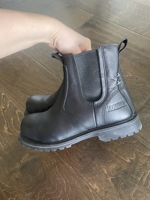 Kodiak Women s  Black Leather Chelsea Boots Slip Resistant Oil Resistant US 6