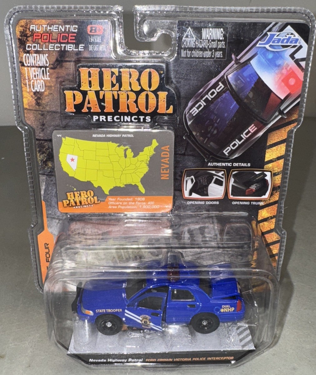 Jada Toys 14016 Ford Mustang 1:64 Police Car - White for sale