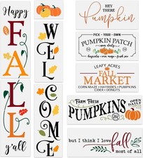 Fall Stencils For Painting On Wood Reusable Pumpkin Thanksgiving Template