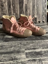 CONVERSE CHUCK TAYLOR ALL STAR WOMENS PINK high tops -Size 5