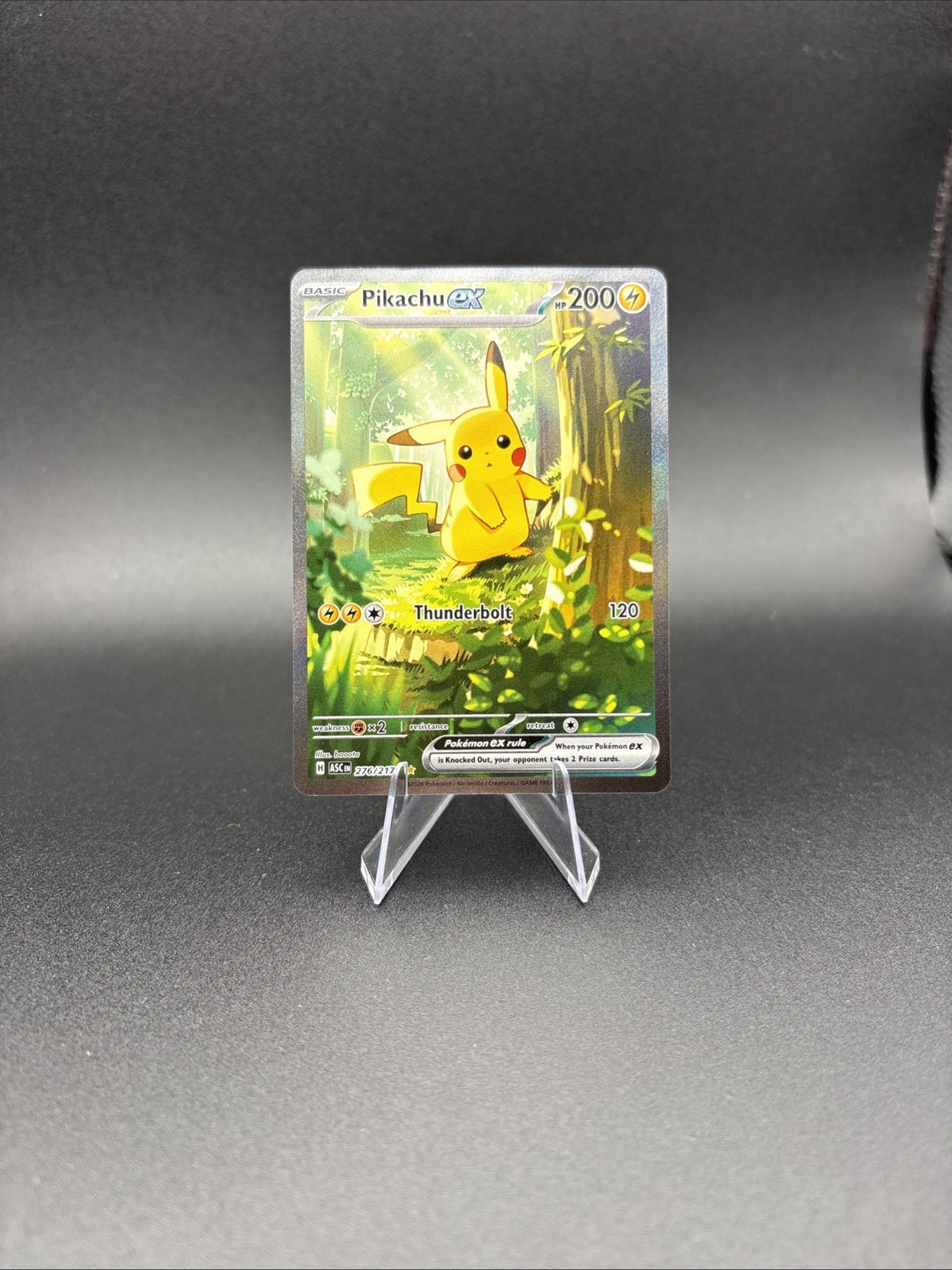 Pikachu EX Ascended Heroes Special Illustration Rare Card 276/217 SIR NM/MINT