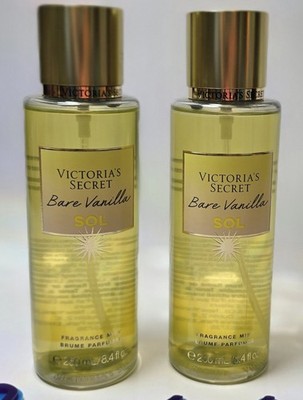 2x Victoria's Secret Bare Vanilla Sol Fragrance Mist Spray 8.4oz ︎New