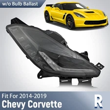 HID Headlight For 2014 2015 2016 2017 2018 2019 Chevy Corvette Passenger Side