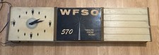 1 Of A Kind Vintage Advertising Sign Clock WFSO Radio Station Florida 66-78