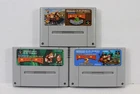 Lot 3 Super Donkey Kong Country 1 2 3 SFC Nintendo Super Famicom SNES JP Japan