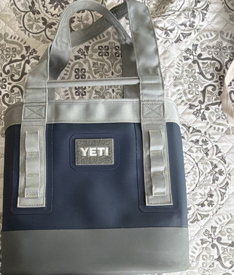 YETI Camino 20 Soft-Sided Cooler Tote Bag Carryall, Blue/Gray, Portable