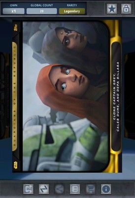 Star Wars Card Trader Digital Legendary Guardians Republic Caleb Dume Kanan 20cc