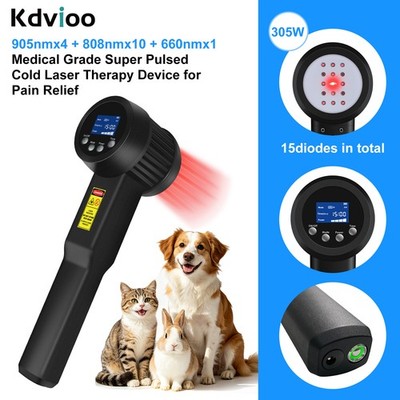 305W Super Pulsed Laser Therapy Device 905nm 808nm 660nm for Low Back Knee Pain