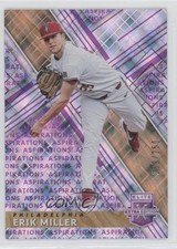 2019 Panini Elite Extra Edition Aspirations Purple 139/250 Erik Miller #86 s3g
