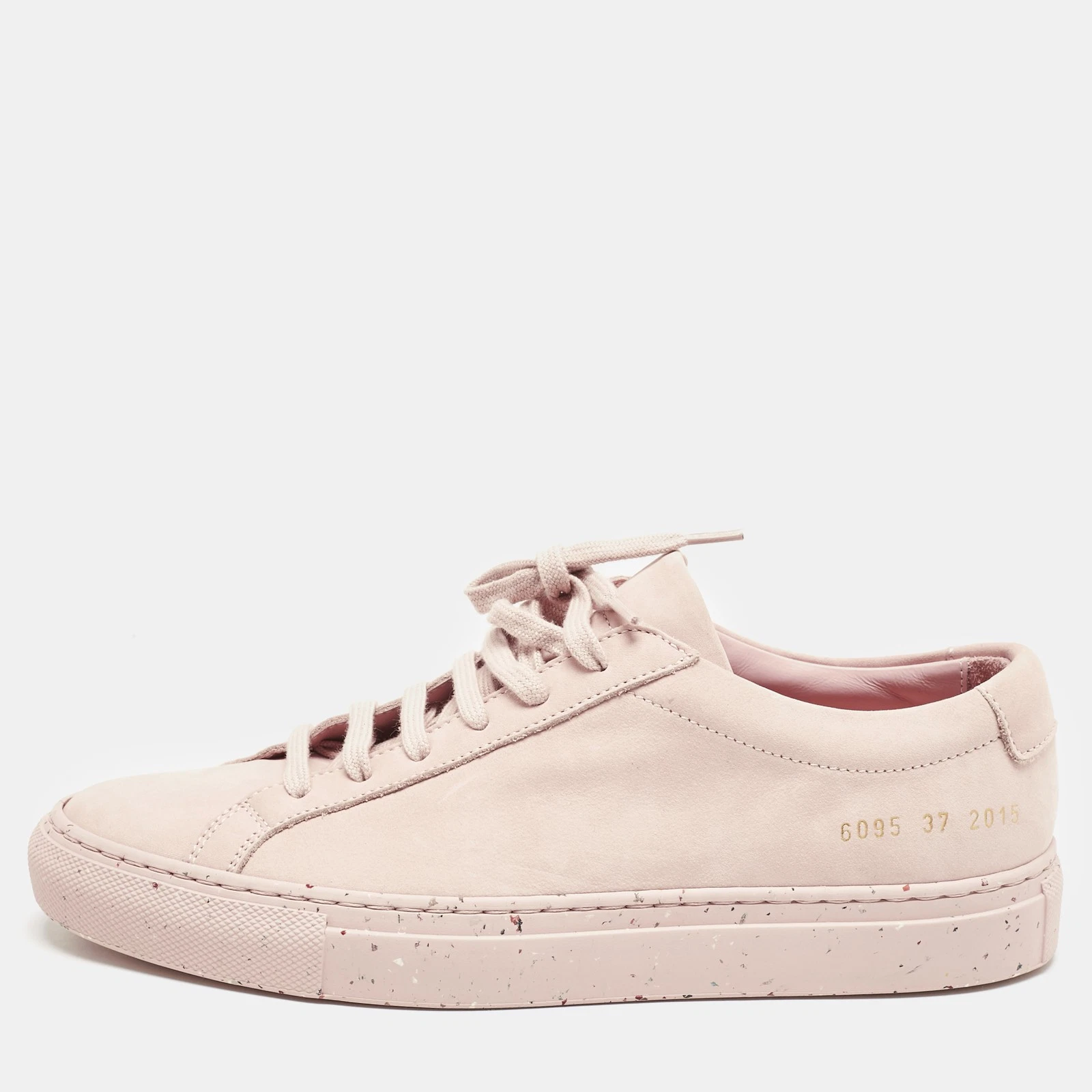 Sneakers basse Common Projects Blush rosa pelle nabuk Achille taglia 37