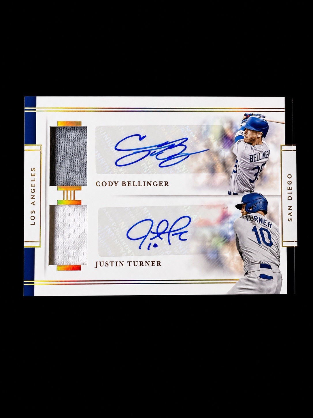 2021 National Treasures Lineups 5/5Booklet Six Auto Relic Tatis Bellinger Walker view 2