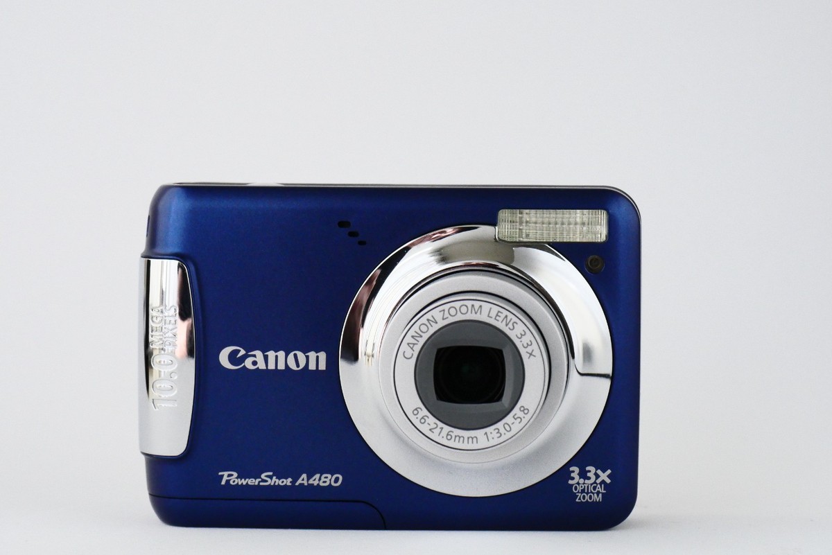 Canon PowerShot A480 10.0MP Digital Camera - Blue for sale online