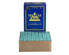Triangle Billiard/Pool Cue Chalk - Green - 12 Dozen - Gross - 144 Pieces