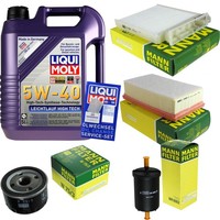 Mann Inspektionspaket 5L Liqui Moly 5W-40 FüR Renault Clio III 1.6 16V 2.0