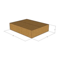 10 18x14x4 Kraft Brown Corrugated Shipping Boxes 32 ECT Single-Wall New