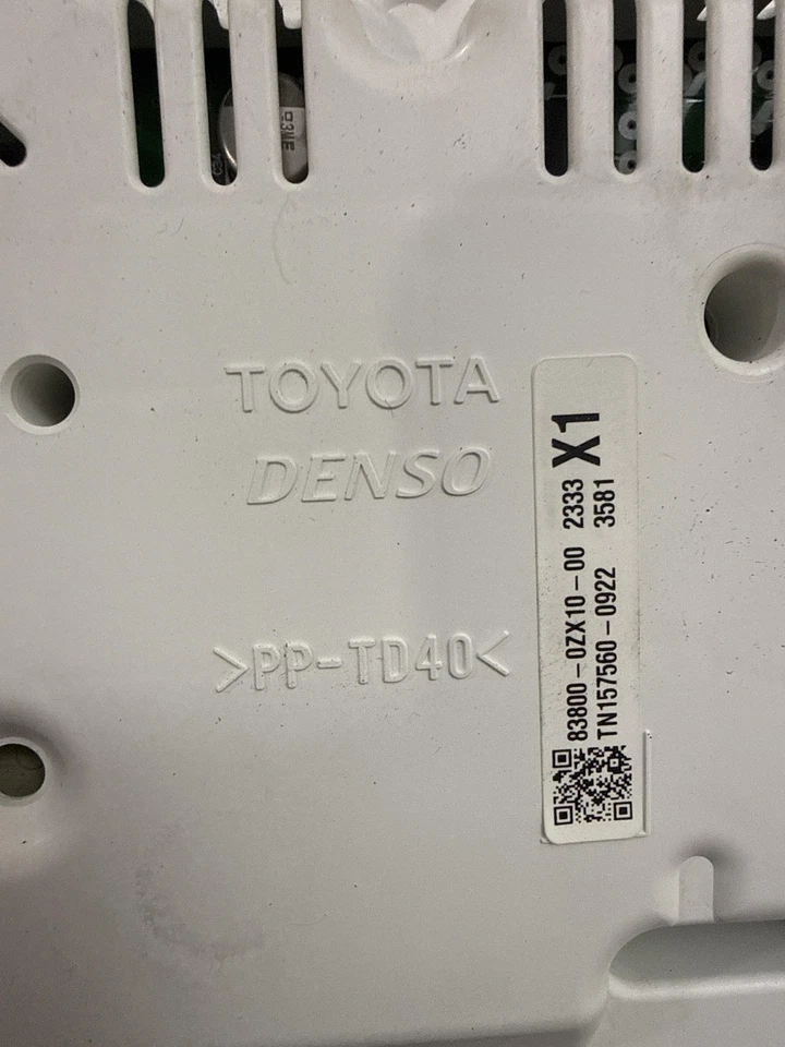 Grupo de velocímetro Toyota Corolla 2014-2016 83800-0ZX10-00 OEM #60 Foto 2 de 3