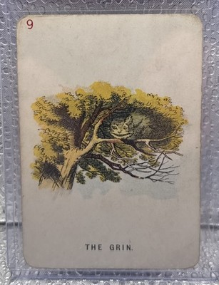 1898 Alice in Wonderland Thomas De La Rue Playing Card Cheshire Cat The Grin