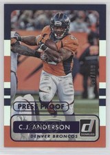 2015 Panini Donruss Press Proof Purple 49/199 CJ Anderson #37 y0i