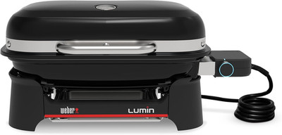 Weber Lumin Compact Tragbarer Kompakter Elektrogrill, Bis Zu 315 °C, Mit Deckelt