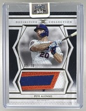 Pete Alonso 2025 Topps Definitive Collection #DJRC-PA Black Jumbo Patch /10
