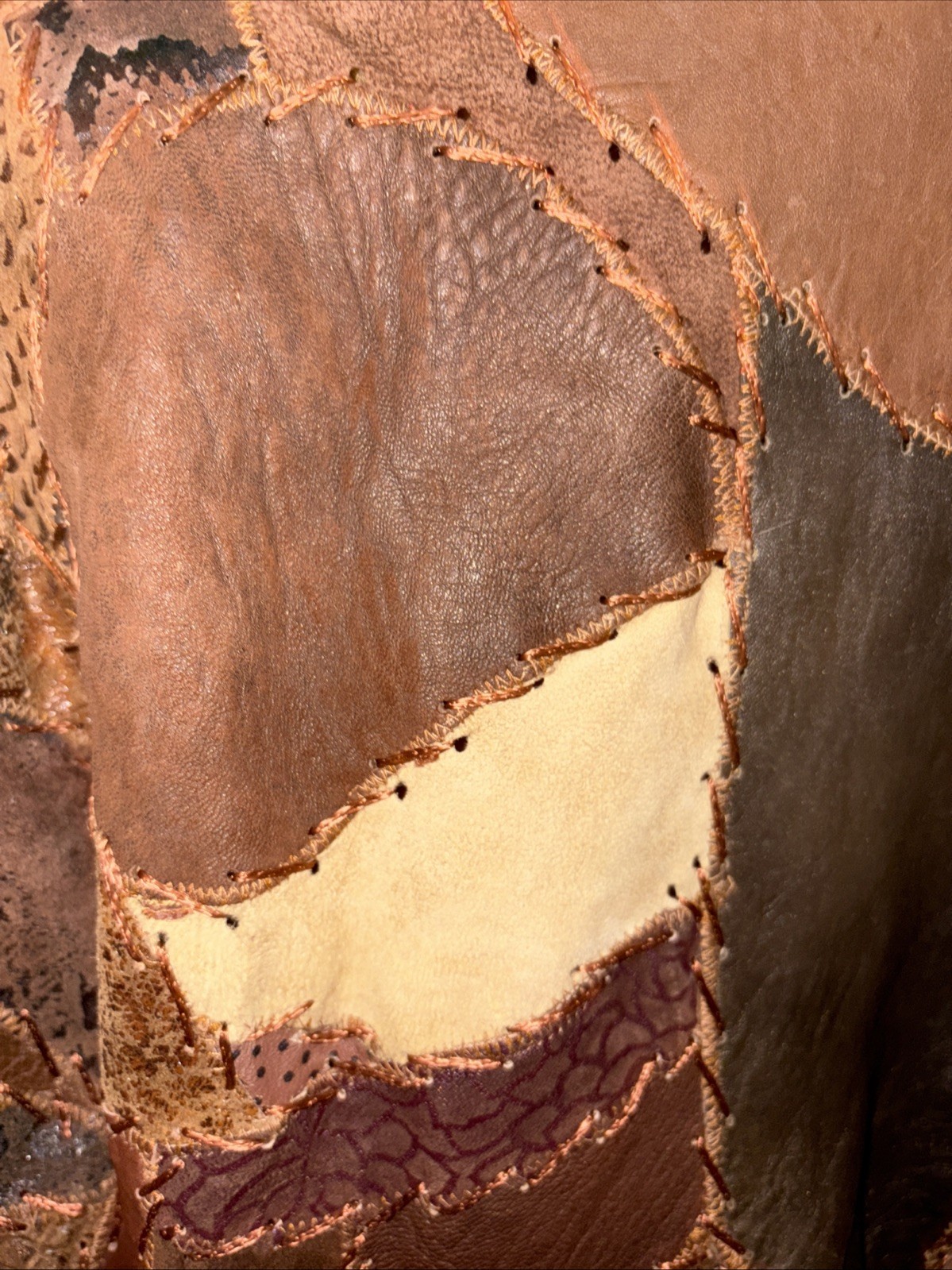 Vintage Cyrous Patchwork Boho Western Hippie US 1… - image 5