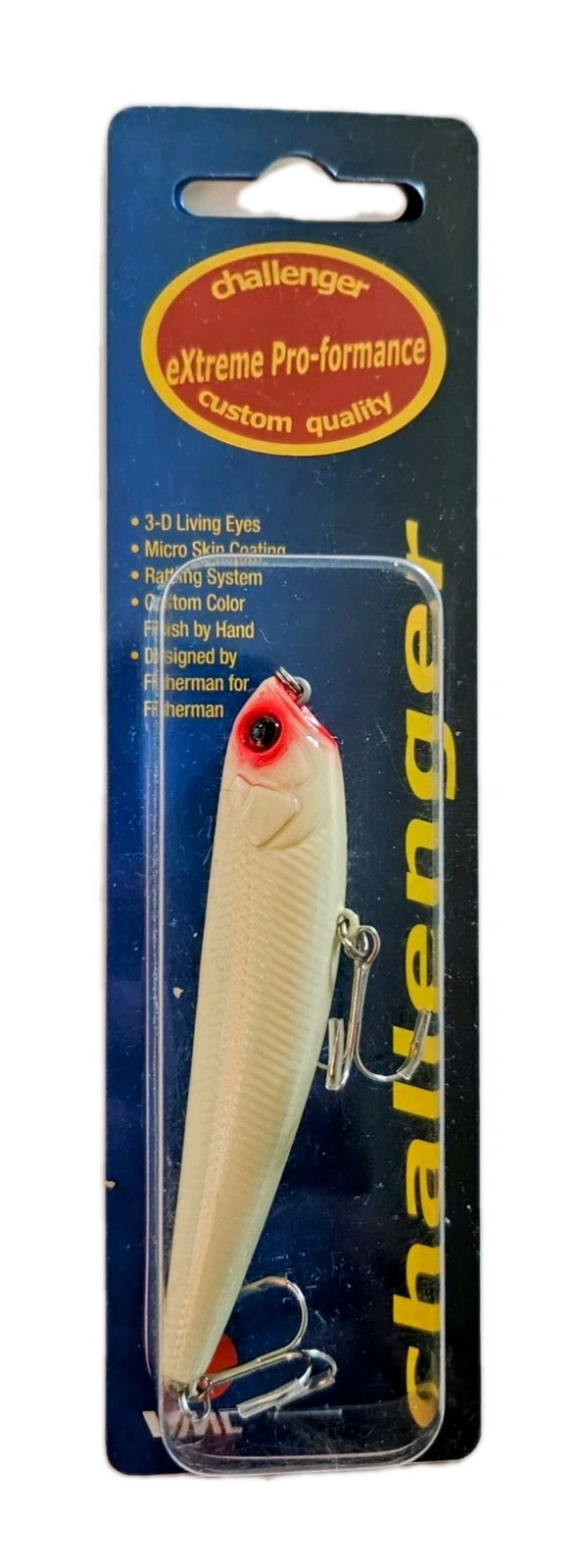 3 Challenger Extreme Pro-formance Topwater Lures 3/8 oz, 4", 2 Colors In Set New - Image 5