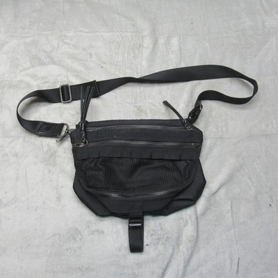 Lululemon Crossbody Bag Mens Black Waterproof Mesh Pocket Utility Travel Pouch