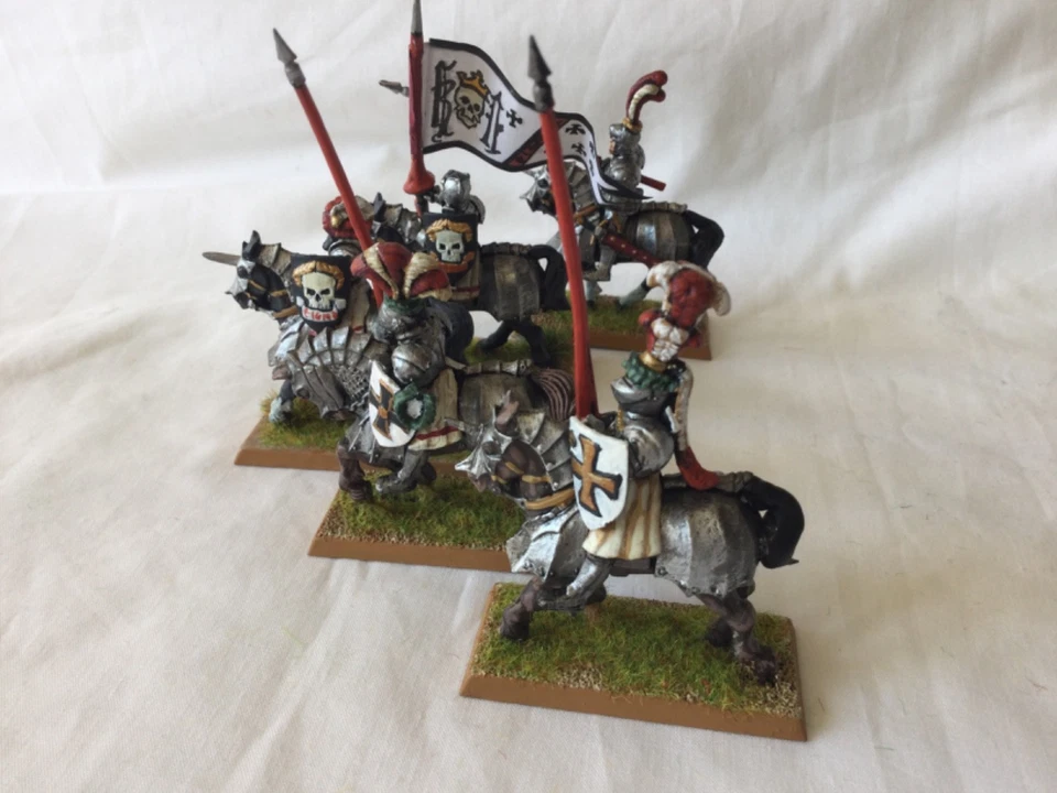Vintage Warhammer Empire Reiksguard Knights finely painted 2# - Image 3 of 4