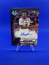 2024-25 Bowman University Chrome Prospect Autographs Black Wave Karter Knox #41