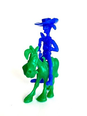Lucky Luke & Jolly Jumper Figuren Dargaud Dunkin Omo Bonux Monochrom Vintage
