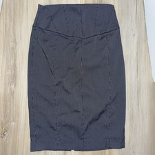 Express Design Studio Pin Stripe Pencil Skirt Size 2 / Flaws