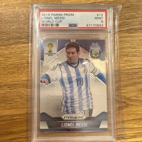 2014 Prizm World Cup Lionel Messi PSA 9