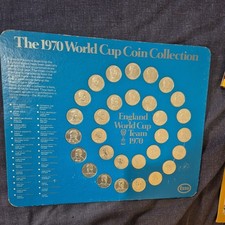1970 Esso World Cup Coin Collection Bobby Moore CBE Error Colin/Tommy error swap