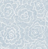 Fd26039_Middleton Blumenmuster, Gestrahlt, Textur Hellblau Fine Decor Tapete