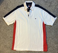 Tommy Hilfiger Men  s Polo 100 Cotton Short Sleeve Button-Front M