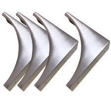 Corner Guards, Metal Protectors for Furniture, Vintage Silver