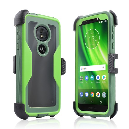 Für 5,7" Motorola Moto G6 Play Hybrid Gürtelclip Holster Ständer Stoßfänger Hülle - Bild 24 von 27