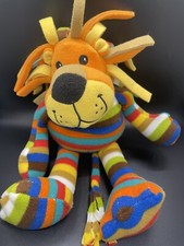 Beeposh LION 17" Plush Microbead Multi-Color Stripe Melissa  Doug Wild Cat