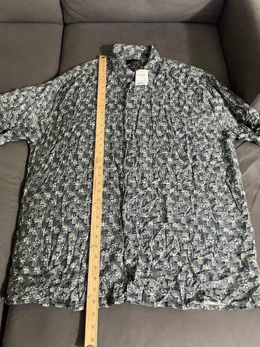 NWT J FerrarMen's Short Sleeve Button DownShirt Multicolour Prints Size XL#26 - Picture 9 of 15