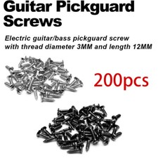 200PC For Strat Tele Guitar Pickguard Mounting Screws Scratch Plate Screws