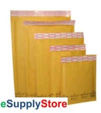 500 #000 4x8" KRAFT BUBBLE MAILER PADDED ENVELOPES