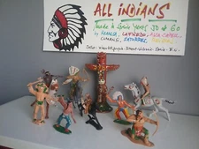 All Indians - Toy soldiers by Reamsa, Comansi, Sotorres...made in Spain 1960's